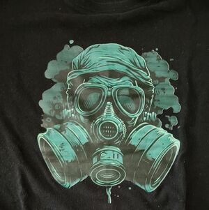 EUC Unisex XXL Black Tshirt - GAS MASK